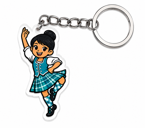Highland Dancer KeyRing -Free p&p in UK - Discount on multiple buys