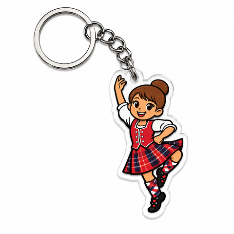 Highland Dancer KeyRing -Free p&p in UK - Discount on multiple buys
