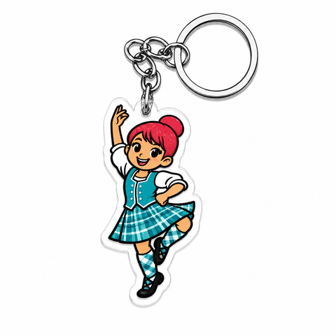 Highland Dancer KeyRing -Free p&p in UK - Discount on multiple buys