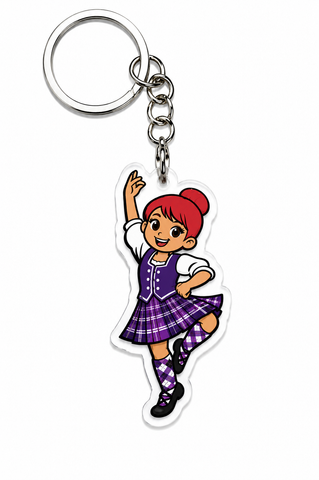Highland Dancer KeyRing -Free p&p in UK - Discount on multiple buys
