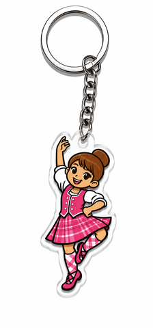 Highland Dancer KeyRing -Free p&p in UK - Discount on multiple buys