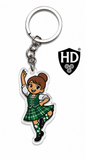 Highland Dancer KeyRing -Free p&p in UK - Discount on multiple buys