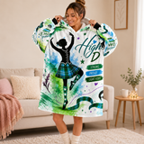 Highland Dancer Blanket Hoodie for Adult - Free p&p Worldwide
