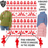 Highland Dance Christmas Unisex Hoodie - Free p&p Worldwide