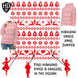 Highland Dancer Christmas Unisex Hoodie - Free p&p Worldwide