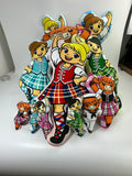 A Wee Highland Dancer™ – Aqua Tartan – Choice of Hair Colour