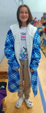 Heather Tartan - Horn Button Big Long Fleece Blanket Cosy Coat -  Free P&P Worldwide