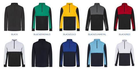 ADULTS 1/4 ZIP TRACKSUIT TOP