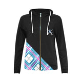 Women's All Over Print Full Zip Hoodie (Model H14)