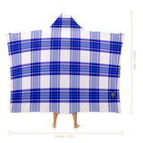 Kids Cosy Tartan Hooded Blanket (40" x 50") - Free p&p Worldwide