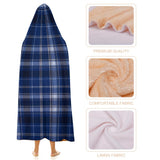 Kids Cosy Tartan Hooded Blanket  Free p&p Worldwide