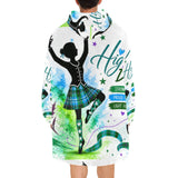 Highland Dancer Blanket Hoodie for Adult - Free p&p Worldwide