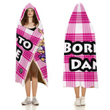 Kids Cosy Tartan Hooded Blanket (40" x 50") - Free p&p Worldwide