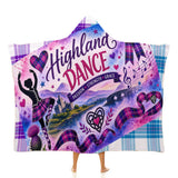 Kids Cosy Tartan Hooded Blanket Free p&p Worldwide