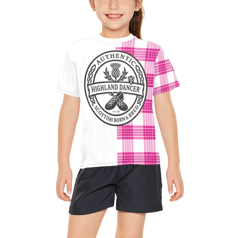 Highland Dancer Youth Crew Neck T-Shirt - FREE p&p Worldwide
