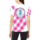 Bute Tartan Festival Women's Pink T - Free p&p