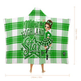 Kids Cosy Tartan Hooded Blanket  Free p&p Worldwide