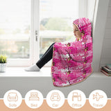 Kids Cosy Tartan Hooded Blanket  Free p&p Worldwide