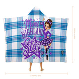 Kids Cosy Tartan Hooded Blanket  Free p&p Worldwide