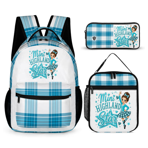 Highland Dancer Kids Backpack, Lunch Bag & Pencil Case - Free p&p Worldwide