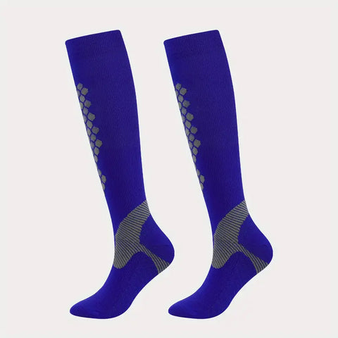 Blue Compression Socks