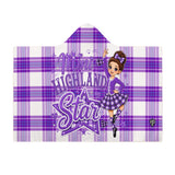 Kids Cosy Tartan Hooded Blanket  Free p&p Worldwide