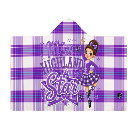 Kids Cosy Tartan Hooded Blanket  Free p&p Worldwide
