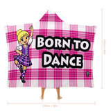 Kids Cosy Tartan Hooded Blanket (40" x 50") - Free p&p Worldwide