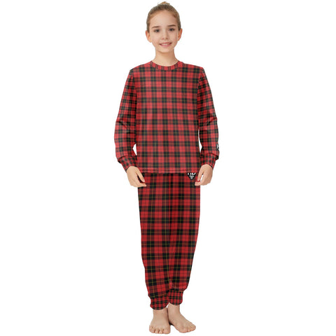 Girls' Tartan Long Pyjama Set - Free P&P Worldwide