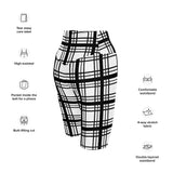 Ladies Tartan Biker Shorts - Free p&p Worldwide