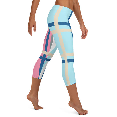 Tartan Leggings Capri Ladies - Free p&p Worldwide