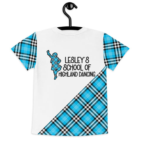 LESLEY'S SCHOOL OF HIGHLAND DANCING Kids crew neck t-shirt  (BOY)