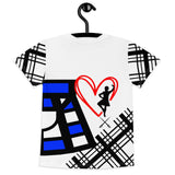 Tartan Kids crew neck t-shirt Boy (dancer on the back) - FREE p&p Worldwide