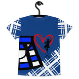 Tartan Kids crew neck t-shirt (boy dancer on the back) - FREE p&p Worldwide