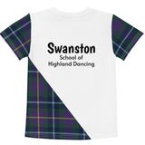SWANSTON SCHOOL OF HIGHLAND DANCE Kids crew neck t - Free p&p