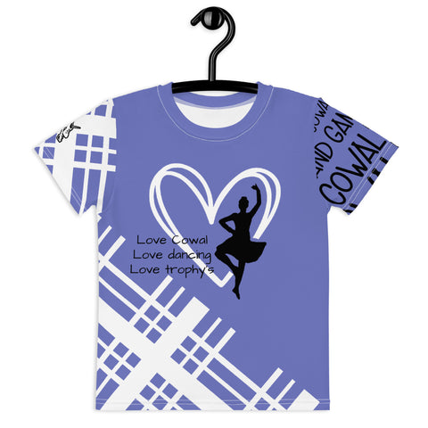 Cowal Games Kids crew neck t-shirt - Quote by LorNa David Gillan - FREE p&p