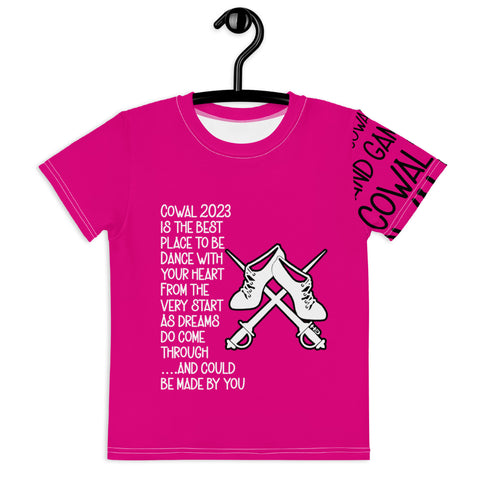 Cowal Games Kids crew neck t-shirt - Quote by Linda Shields