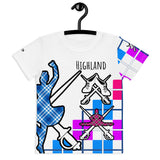 Tartan Kids crew neck t-shirt - FREE p&p Worldwide