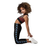 Kid's Highland Dancer Leggings with Turnout design on inner leg - FREE P&P WORLDWIDE