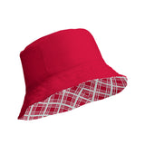 Red Tartan Reversible bucket hat
