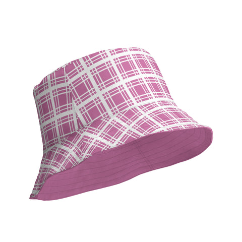 Pink Baby Tartan Reversible bucket hat