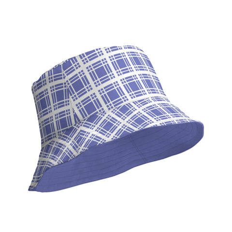 Purple Tartan Reversible bucket hat