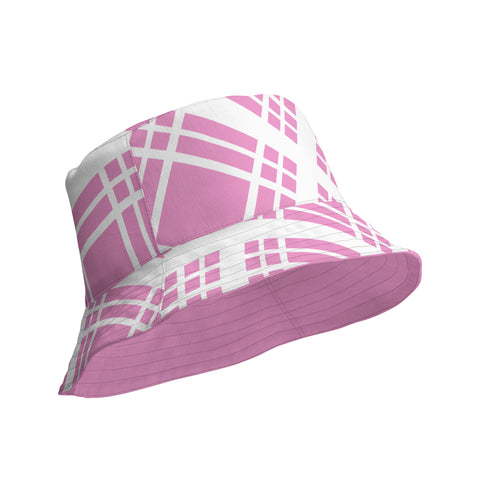 Pink Baby Tartan Reversible bucket hat