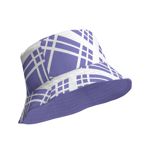 Purple Tartan Reversible bucket hat