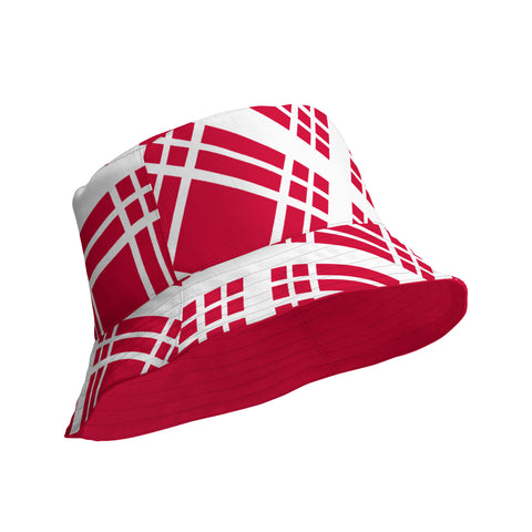 Red Tartan Reversible bucket hat