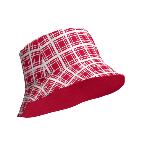 Red Tartan Reversible bucket hat