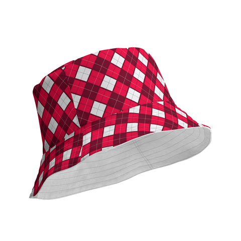 Red Tartan Reversible bucket hat