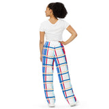Modern Tartan wide-leg pants - Free p&p Worldwide