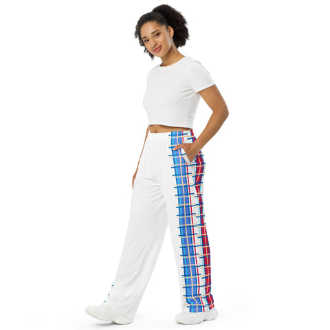 Modern Tartan wide-leg pants - Free p&p Worldwide