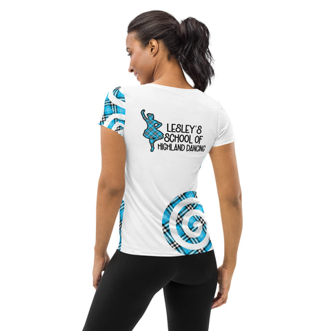 LESLEY'S SCHOOL OF HIGHLAND Women's Athletic T - Free p&p